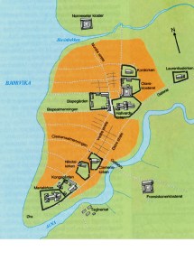 61 Kart Middelalderbyen. Oslo byleksikon