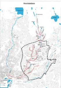 Kart Hovinbekken med Hovinbyen JPG